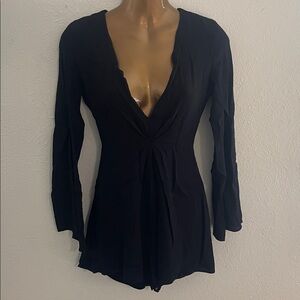 Womens Black ASTR The Label Lana Romper XS